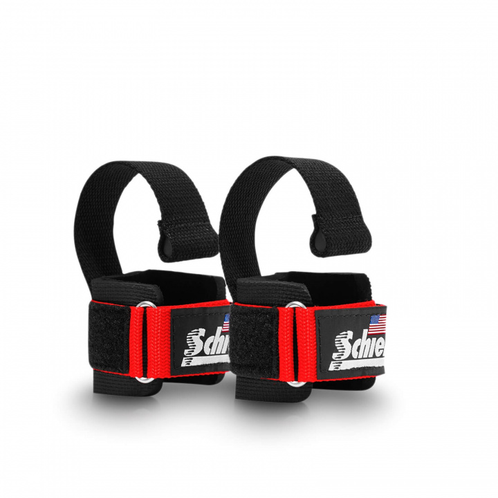 Sjekke Power Lifting Straps with Dowel, red hos SportGymButikken.no
