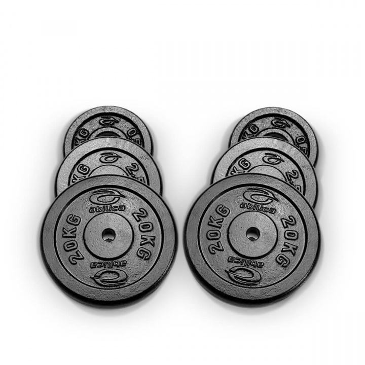 Sjekke Vektskiver, 25 mm, 2 x 10 kg, Abilica hos SportGymButikken.no