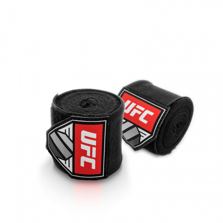 Sjekke Hand Wraps 450 cm, black, UFC hos SportGymButikken.no