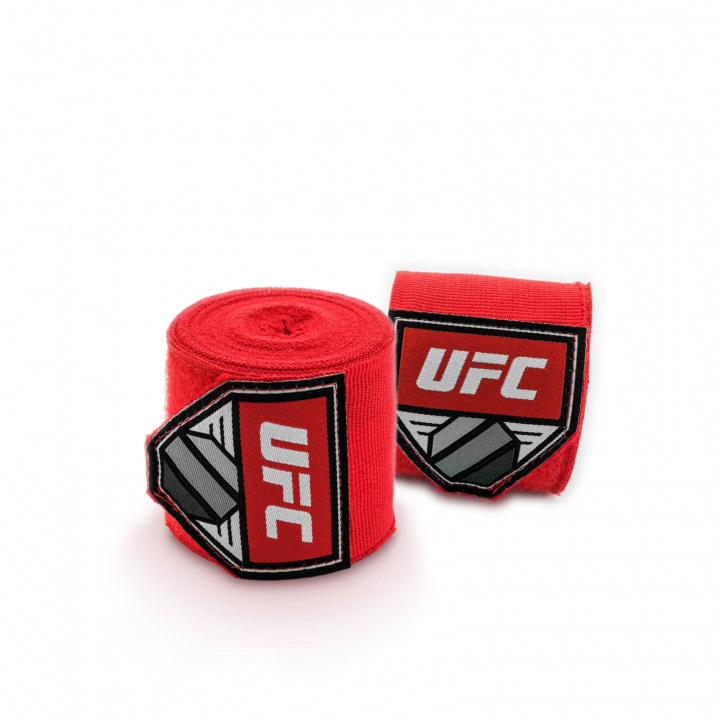 Sjekke Hand Wraps 450 cm, red, UFC hos SportGymButikken.no