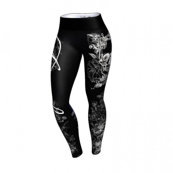 Sjekke Vaeneti Leggings, black/white, Anarchy hos SportGymButikken.no