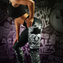 Vaeneti Leggings, black/white, Anarchy