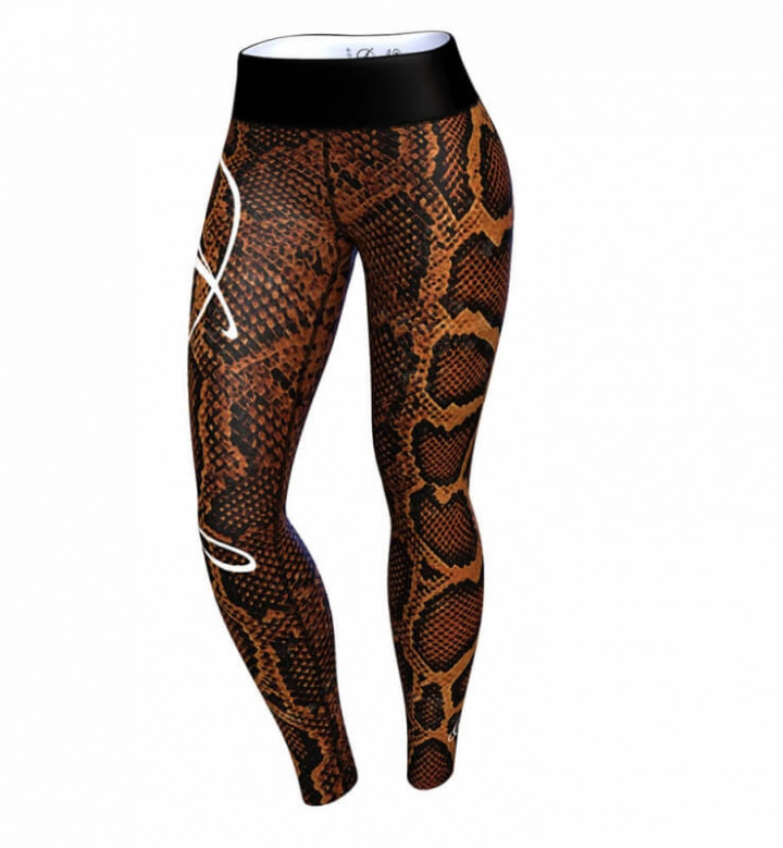 Sjekke Boa Leggings, black/brown, Anarchy hos SportGymButikken.no