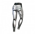 Robota Compression Leggings, white/black, Anarchy