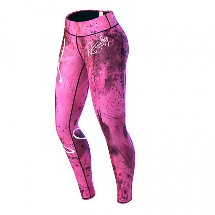 Sjekke Pink Mechanic Tights, pink/black, Anarchy hos SportGymButikken.no