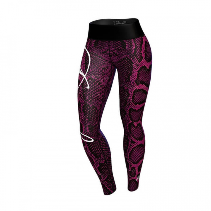 Sjekke Boa Leggings, pink/black, Anarchy hos SportGymButikken.no