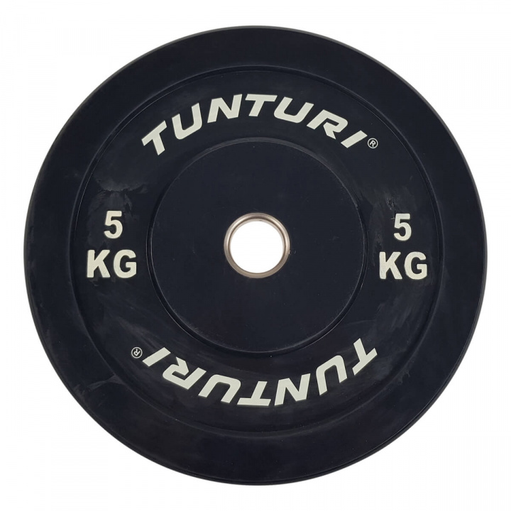 Sjekke Bumpervektskive 5 kg, Tunturi hos SportGymButikken.no