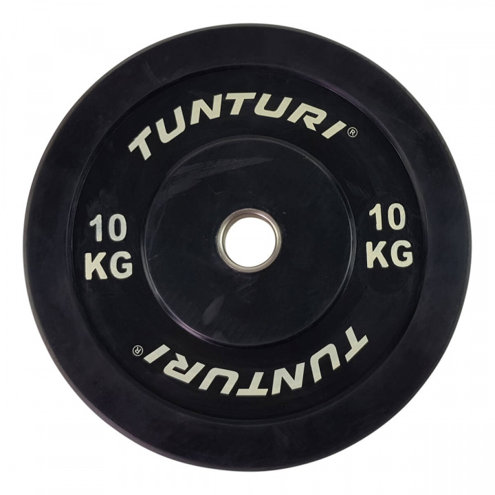 Sjekke Bumpervektskive 10 kg, Tunturi hos SportGymButikken.no