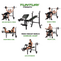 Treningsbenk Weight Bench WB40, Tunturi