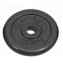 Vektskive metall, 25 mm, 2 x 2,5 kg