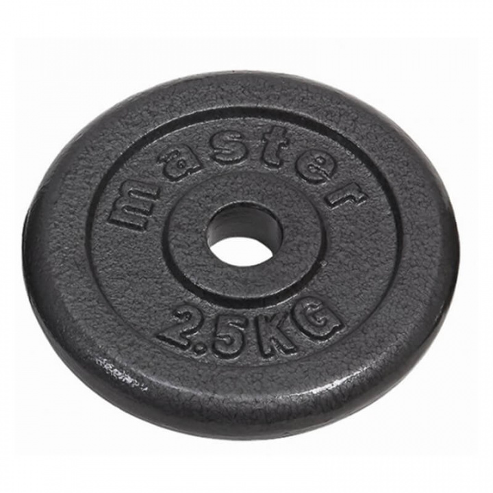 Sjekke Vektskive metall, 25 mm, 2 x 2,5 kg hos SportGymButikken.no